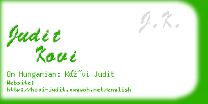 judit kovi business card